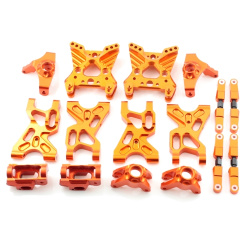 Aufh&auml;ngungs- / Fahrwerks-Set - Aluminium Orange - Billet Machined Suspension Set - Savage XS