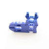Hauptmotorhalter / Getriebehalter Flux - Aluminium Blau - Billet Machined Motor Mount - HPI Bullet