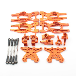 Aufh&auml;ngungs- / Fahrwerks-Set - Aluminium Orange - Billet Machined Suspension Kit - HPI Bullet