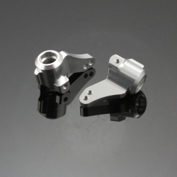 Lenkhebel - Aluminium Silber - Billet Machined Steering Knuckle - HPI Bullet