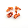 Lenkhebel-/ Lenkhebelträger Set Aluminium Orange - Billet Machined Steering Knuckle & Castor Block