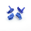 Lenkhebel-/ Lenkhebeltr&auml;ger Set Aluminium Blau - Billet Machined Steering Knuckle &amp; Castor Block