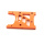 Motorplatte Aluminium Orange 10mm - HD Engine Heatsink Motor Plate