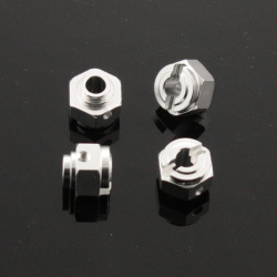 Radmitnehmer (Sechskant Felgenmitnehmer) 12mm - Aluminium - Silber
