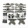Aufh&auml;ngungs- / Fahrwerks-Set - Aluminium Grau - Billet Machined Suspension Kit - HPI Bullet