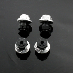 Sechskant Felgenmitnehmer Set 17mm (Aluminium) Silber - Savage XS