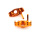 Lenkhebel Aluminium Orange - Billet Machined Steering Knuckle